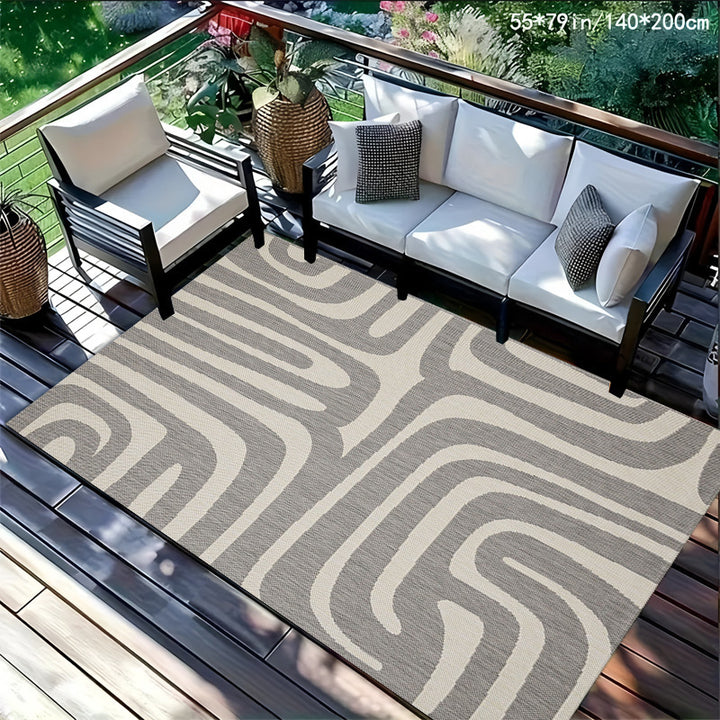 Outdoor Checkerboard Area Rug