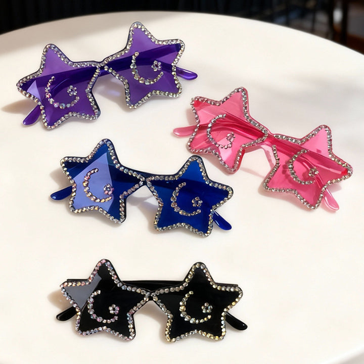 Star-Shaped Rhinestone Sunglasses Kalsten