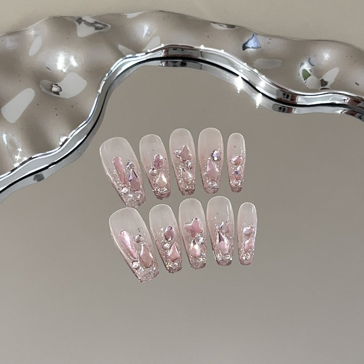 Decorative Bunny-Themed Press-On Nails
