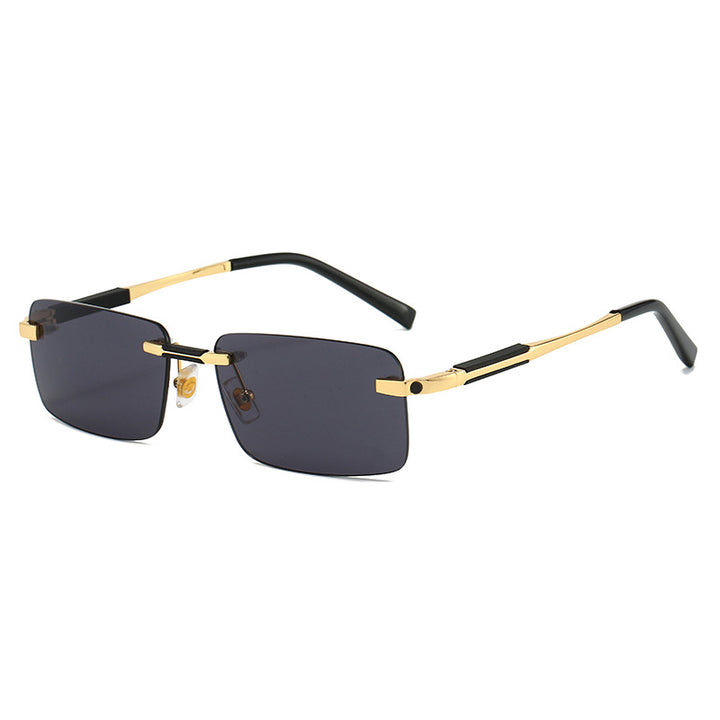Women's sunglasses in modern rectangular design with luxurious metal elements Kalsten
