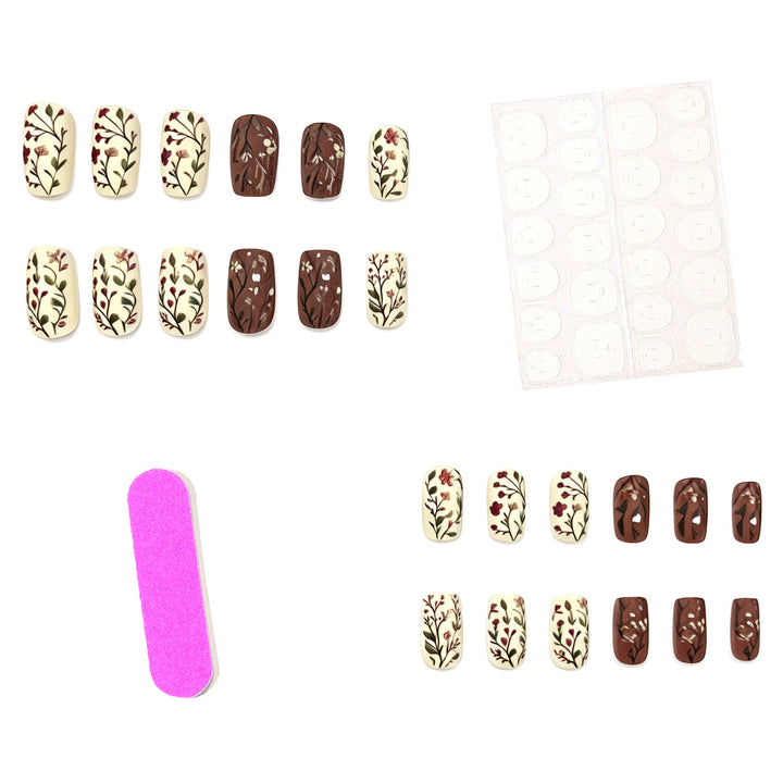 Floral-Inspired Gel Nail Art Kalsten