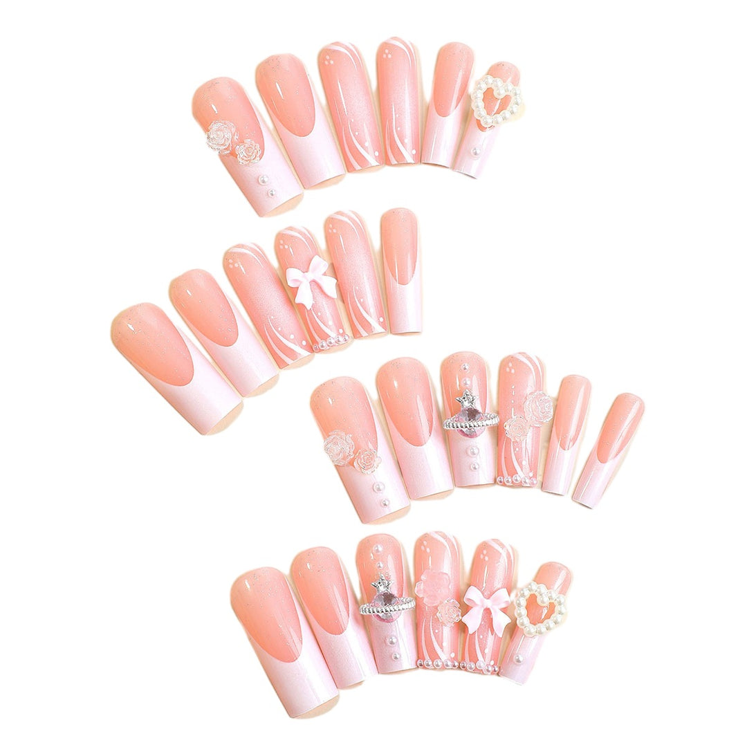 Elegant Full-Cover Press-On Nail Set Kalsten