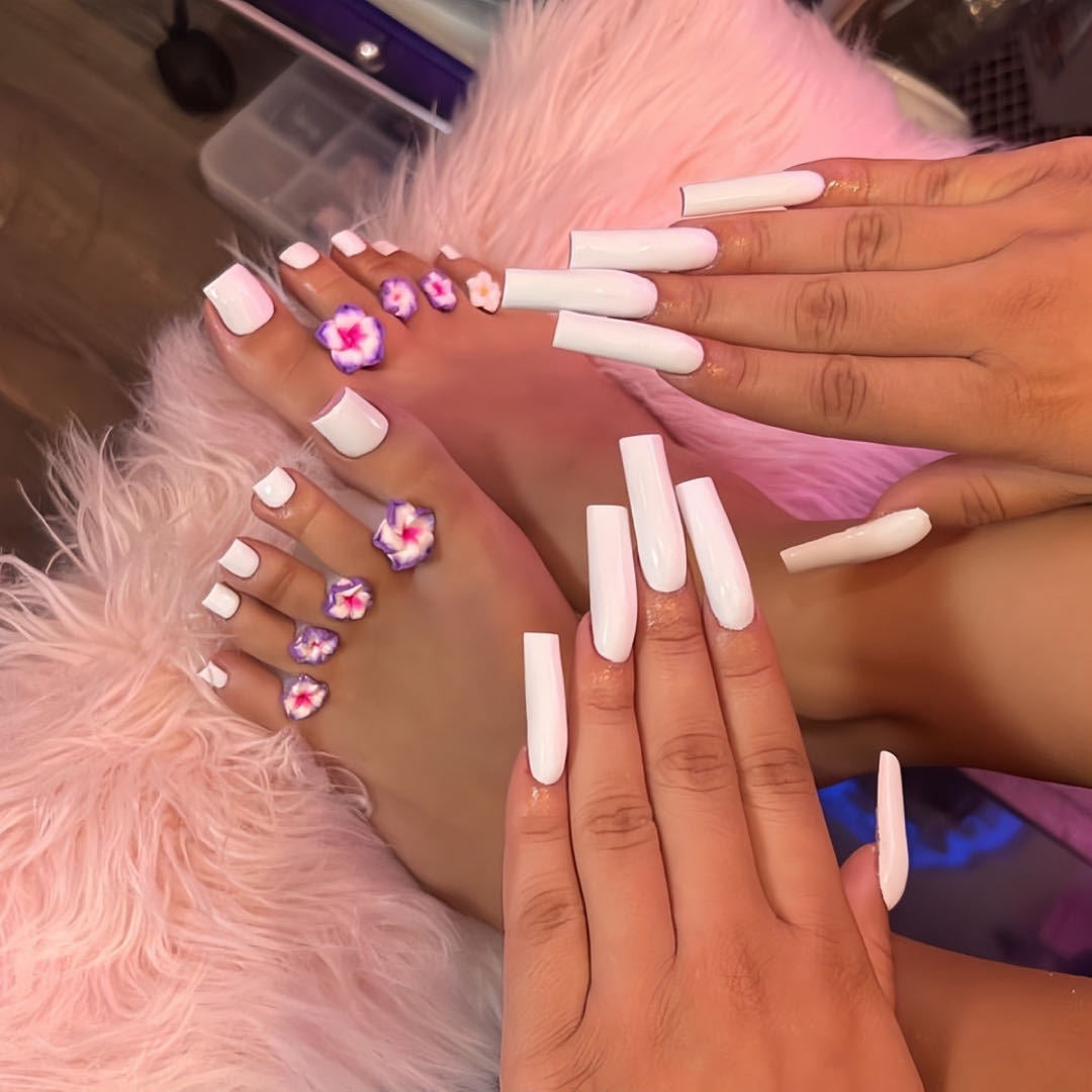 Long Sculpted Nail Set Kalsten