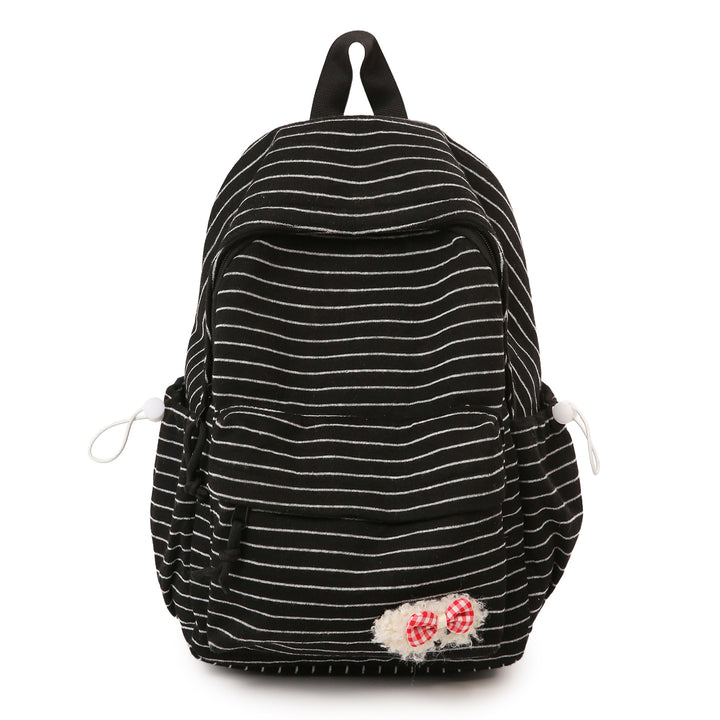 Striped Cozy Fabric Backpack Kalsten