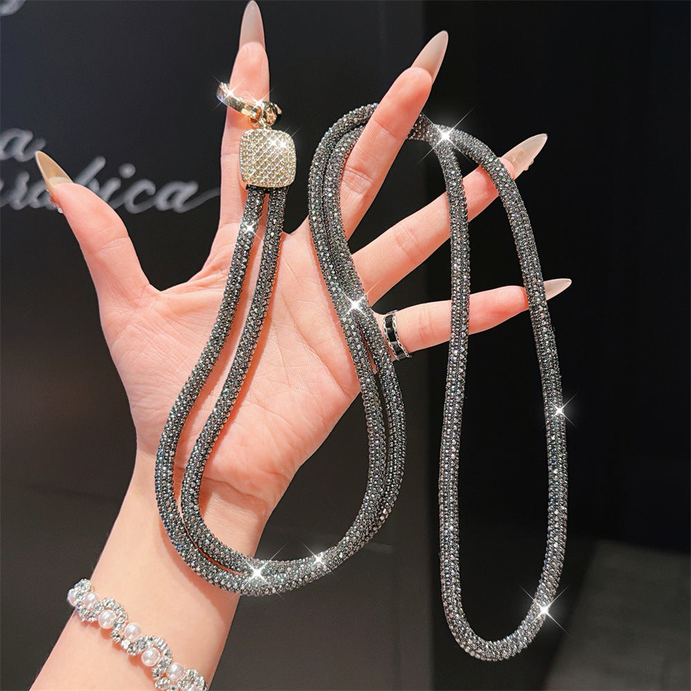Rhinestone-Embellished Eyewear Lanyard Kalsten