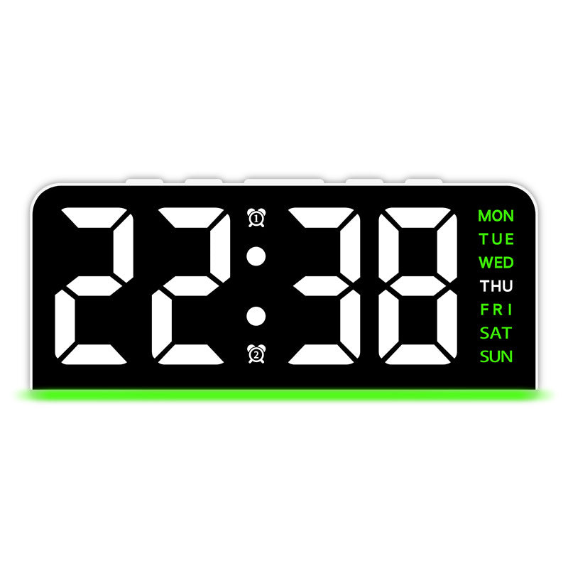 Digital alarm clock with large LED display and multifunctional display Kalsten