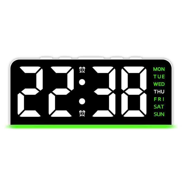 Digital alarm clock with large LED display and multifunctional display Kalsten