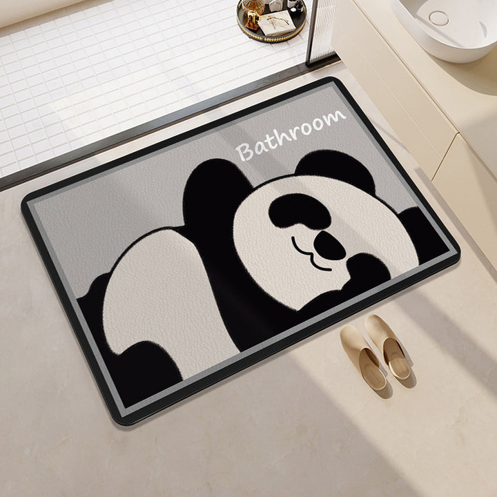 Playful Cat-Themed Bath Rug Kalsten