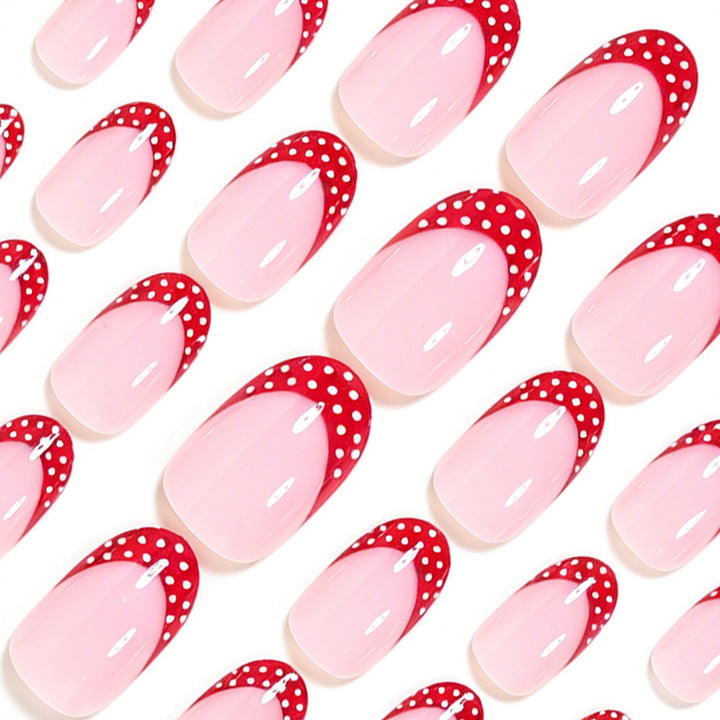 Decorative French Tip Nail Art Set Kalsten