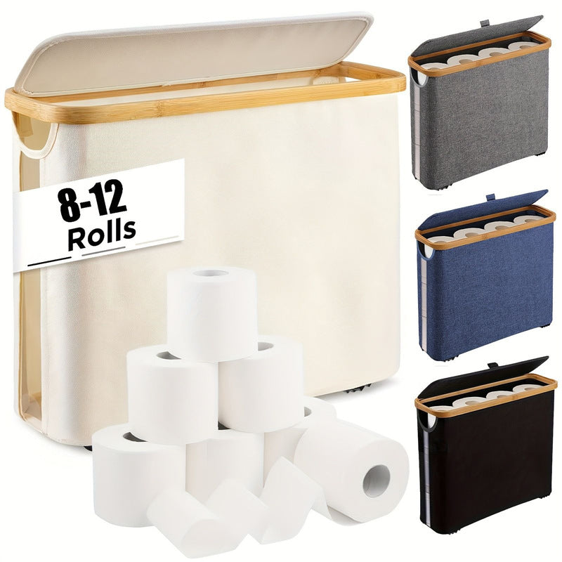 Sustainable recycling organizer with bamboo lid Kalsten