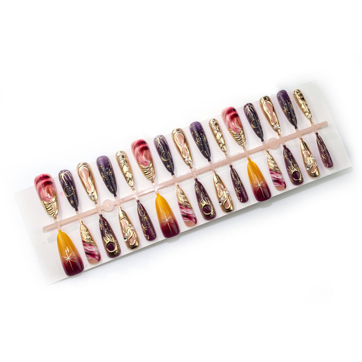Artistic Decorative Press-On Nail Art Set Kalsten