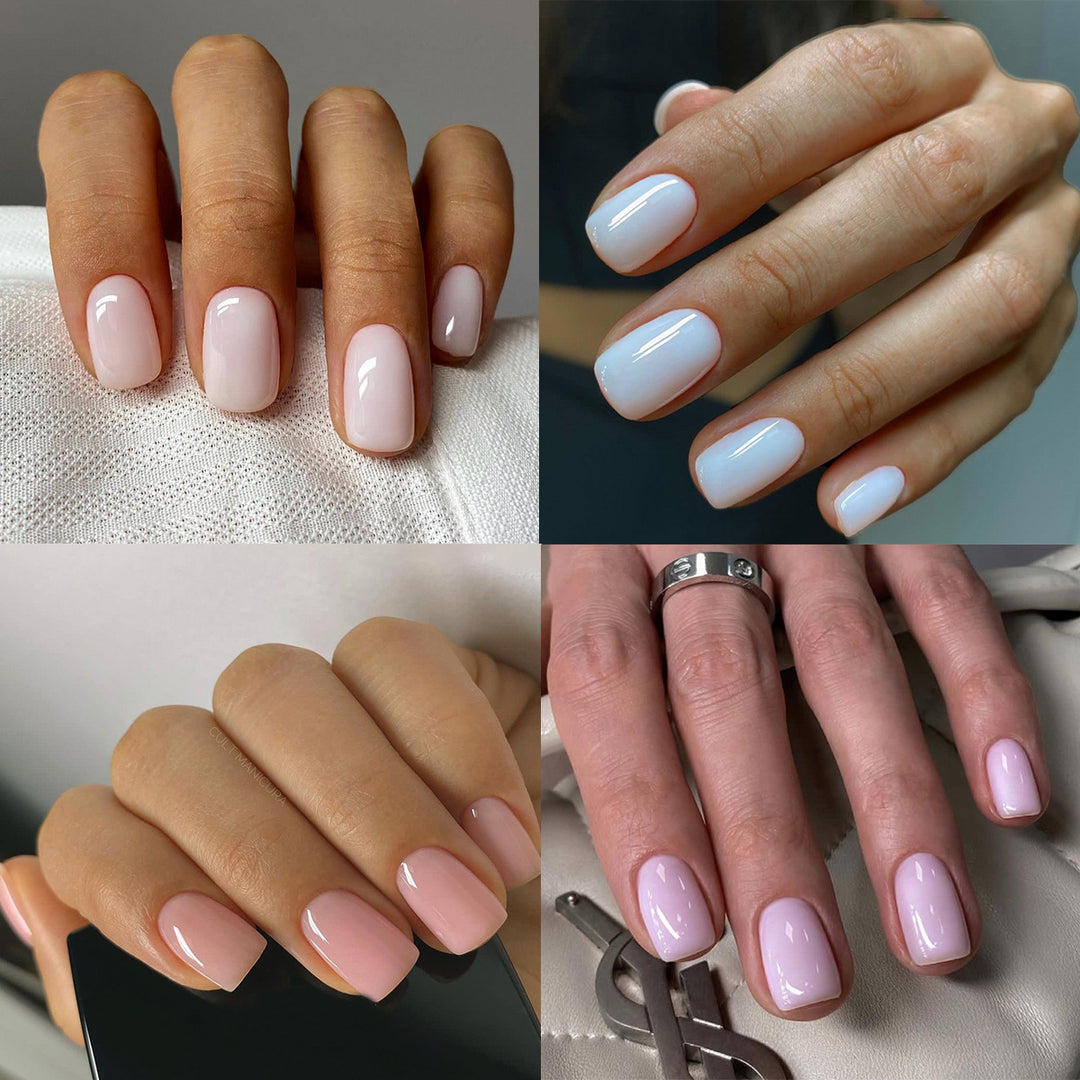 Elegant Glossy Square Nail Set Kalsten