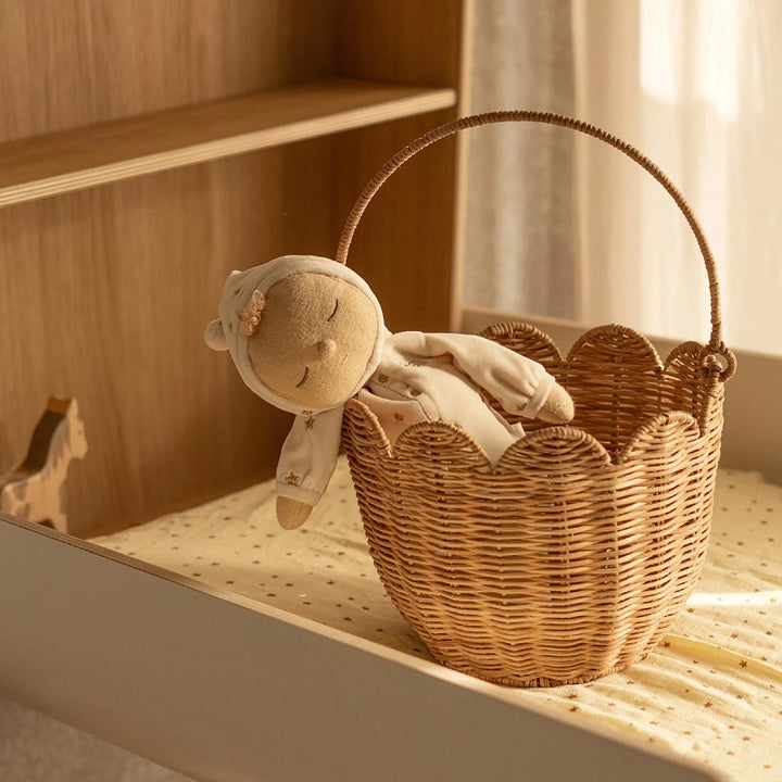 Handwoven basket with handle Kalsten