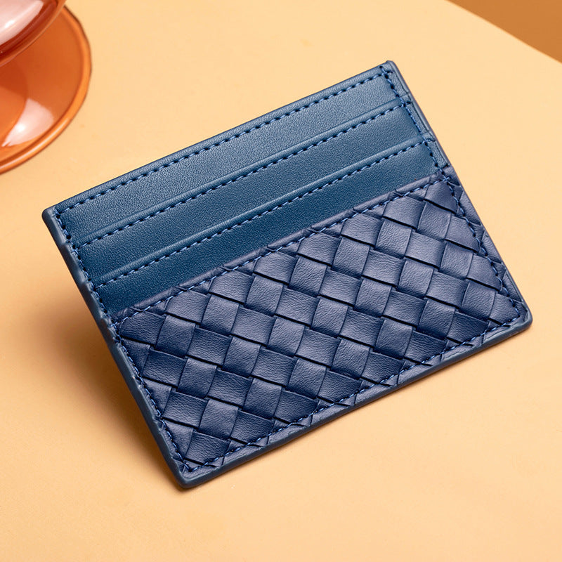 Woven Leather Card Holder Kalsten