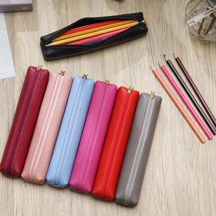 Elegant Leather Pencil Case