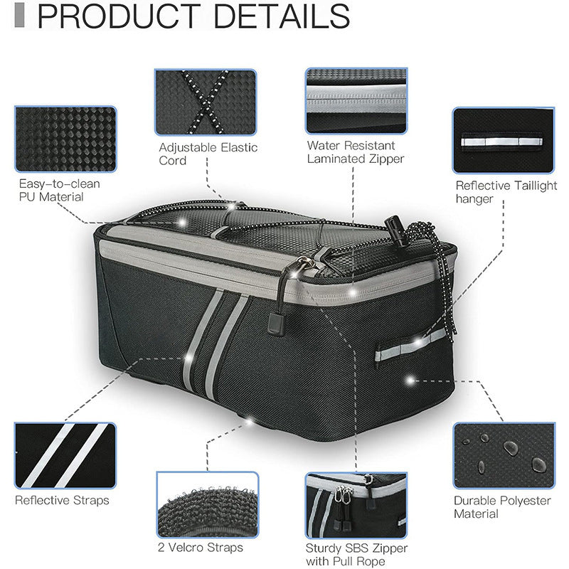Bike bag with insulated function and elastic fastening system Kalsten