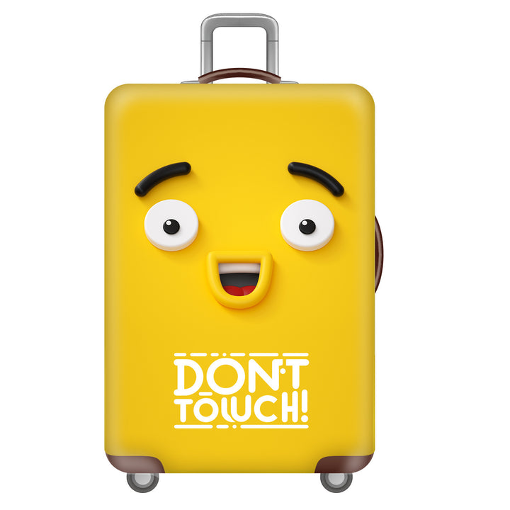 Unisex hard-shell suitcase with funny monster design Kalsten
