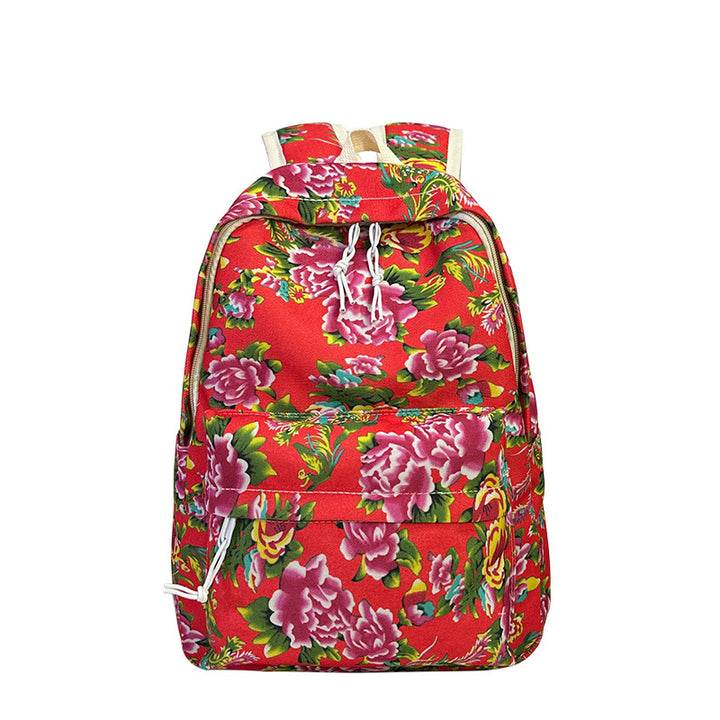Floral Patterned Everyday Backpack Kalsten