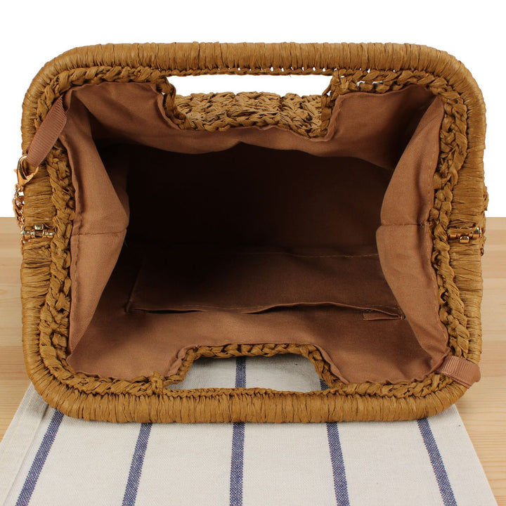 Bag in Handwoven Basket Pattern Kalsten