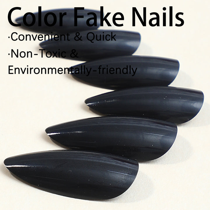 Artificial nail set with stylish, pointed design Kalsten