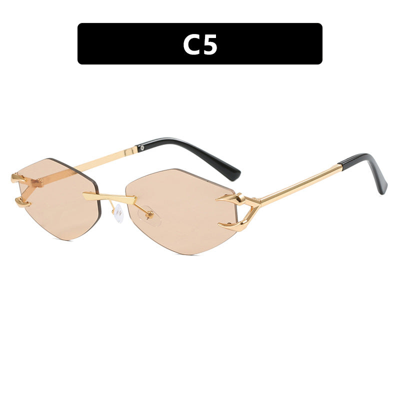 Women's extravagant hexagonal sunglasses with innovative frame and UV protection Kalsten