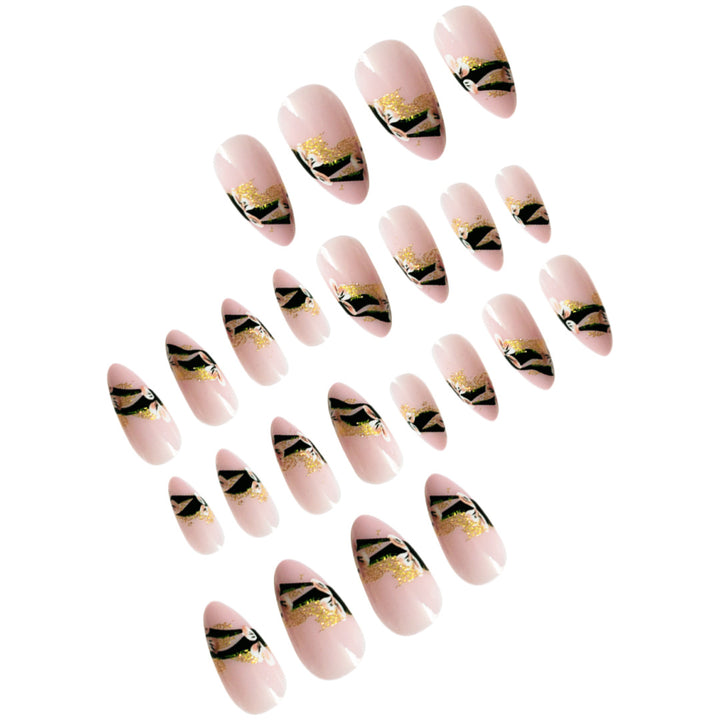 Elegant Floral Tip Press-On Nails Kalsten
