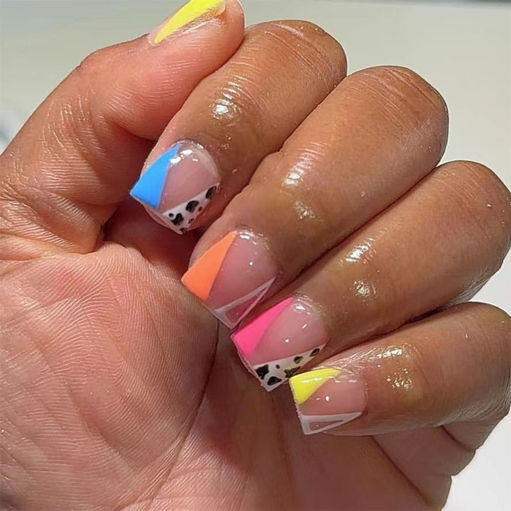 Creative Geometric Press-On Nails Kalsten