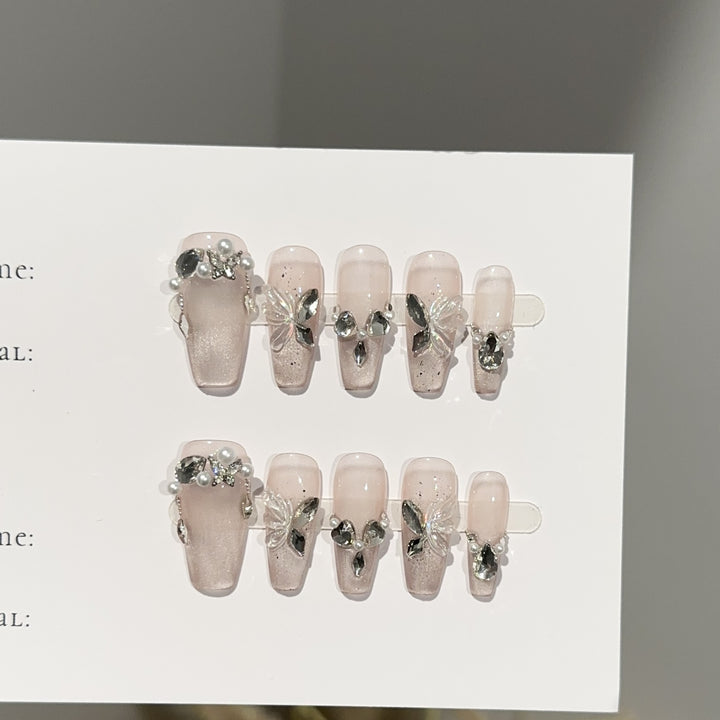Decorative Press-On Nail Art Set