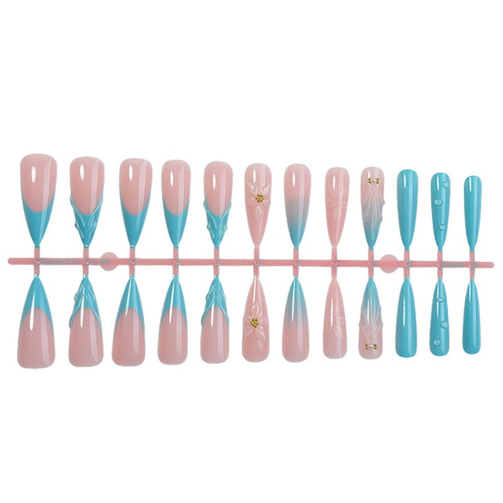 Creative nail art set with blooming accents and elegant designs Kalsten