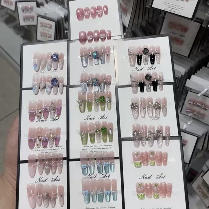 Decorative Press-On Nail Art Collection
