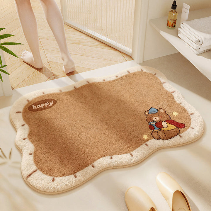 Cute Cat-Themed Bathroom Rug