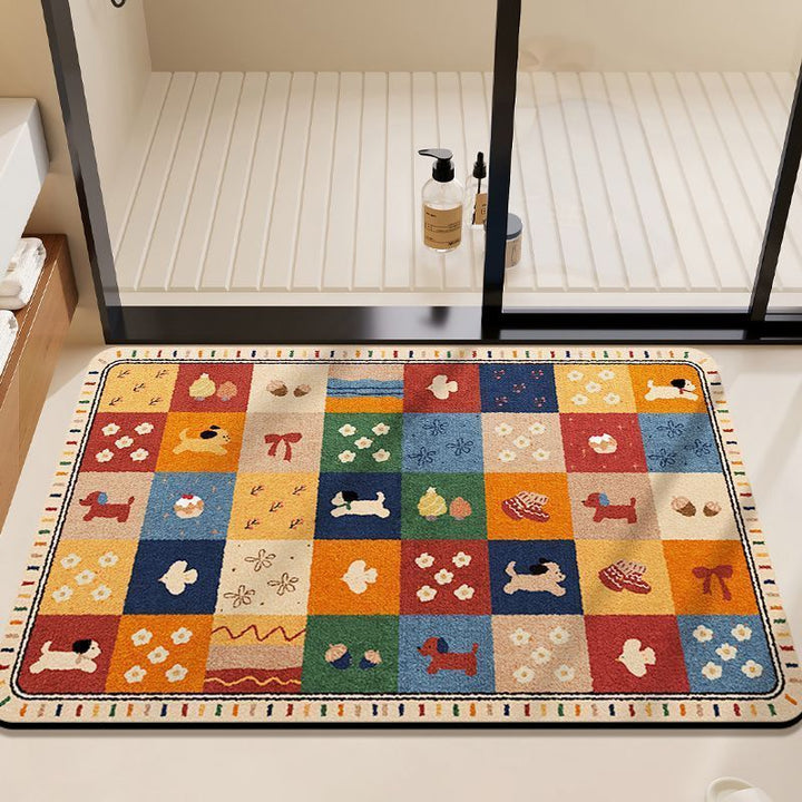 Cute Bear-Themed Bath Mat Kalsten