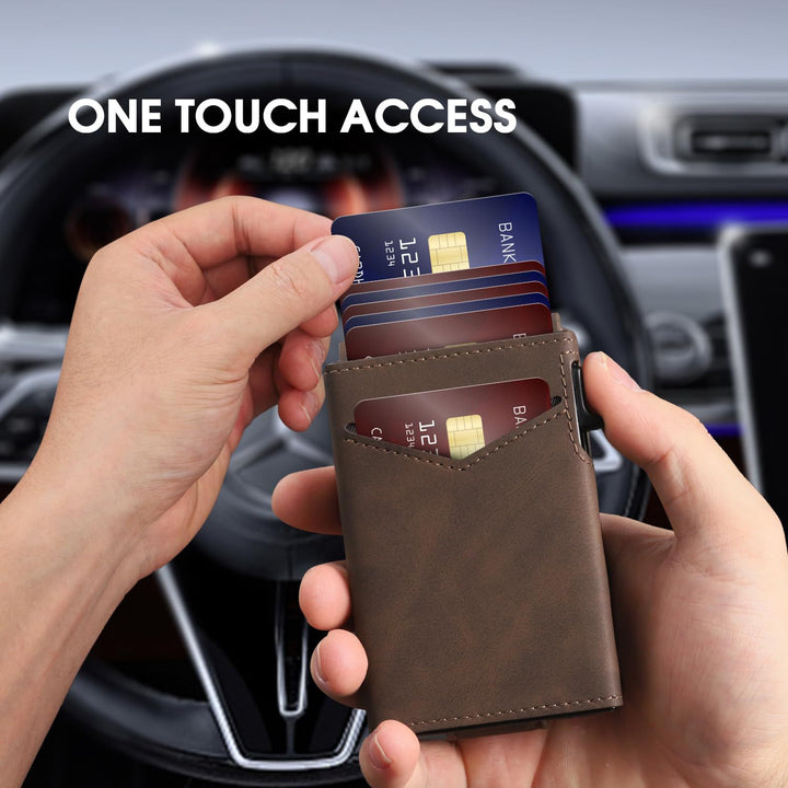 Minimalist RFID-Blocking Leather Card Wallet Kalsten