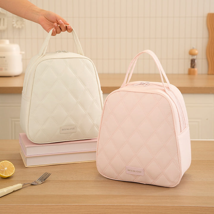 Quilted Insulated Lunch Bag