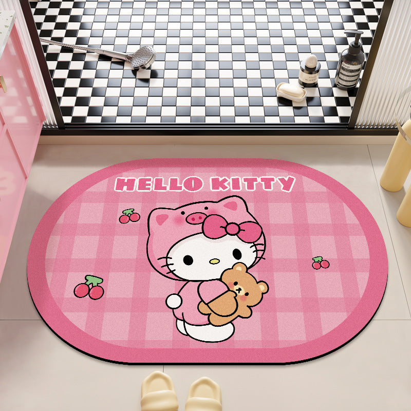 Cute Cartoon-Themed Bath Rug