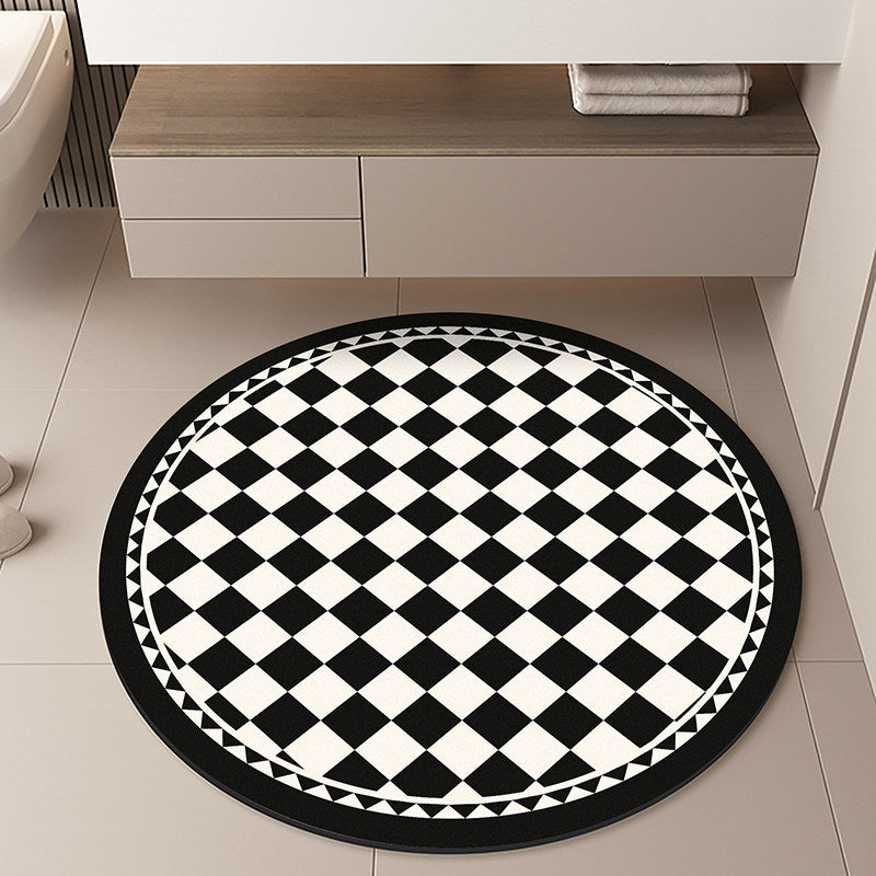 Moon-Themed Round Area Rug