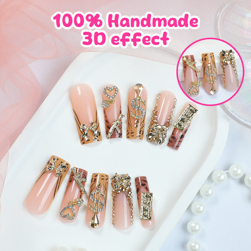 Nail art set with elegant decor and glitter Kalsten