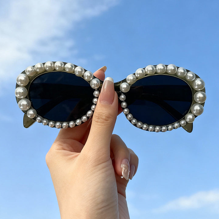 Decorative Pearl Frame Sunglasses Kalsten