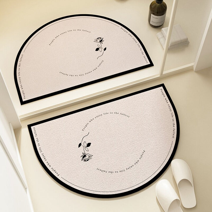 Floral Pattern Bath Mat Kalsten