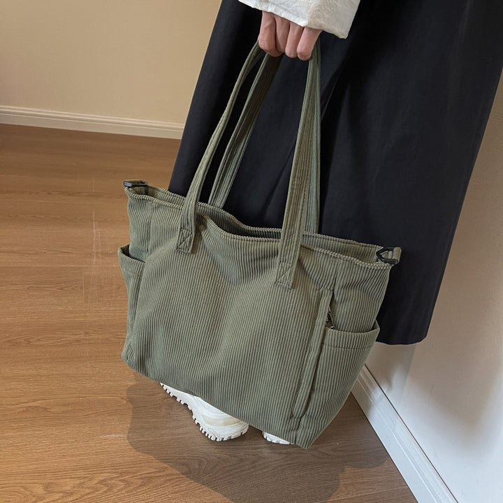 Textured Multi-Pocket Travel Tote Kalsten