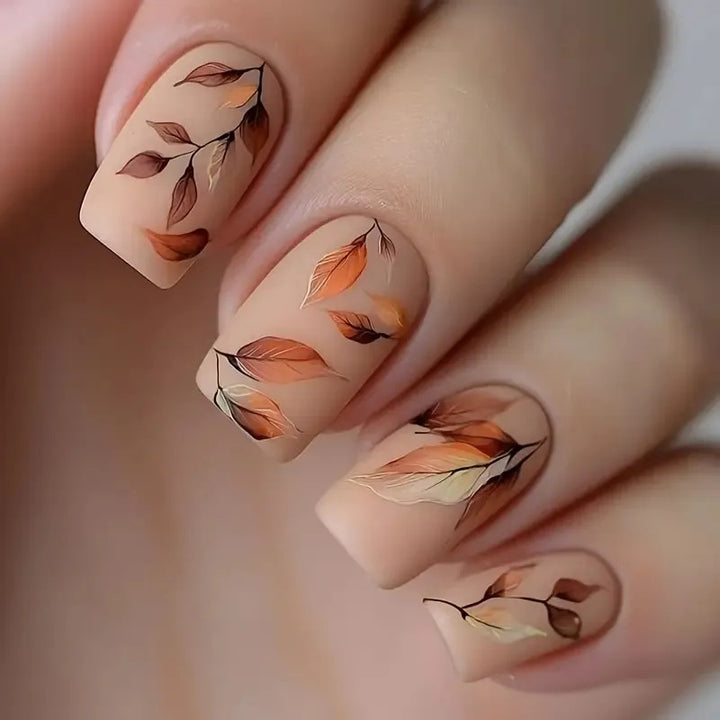 Autumn-Inspired Decorative Nail Art Kalsten