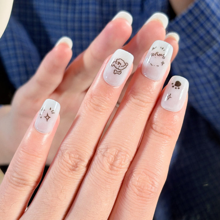 Whimsical Character Press-On Nail Set Kalsten