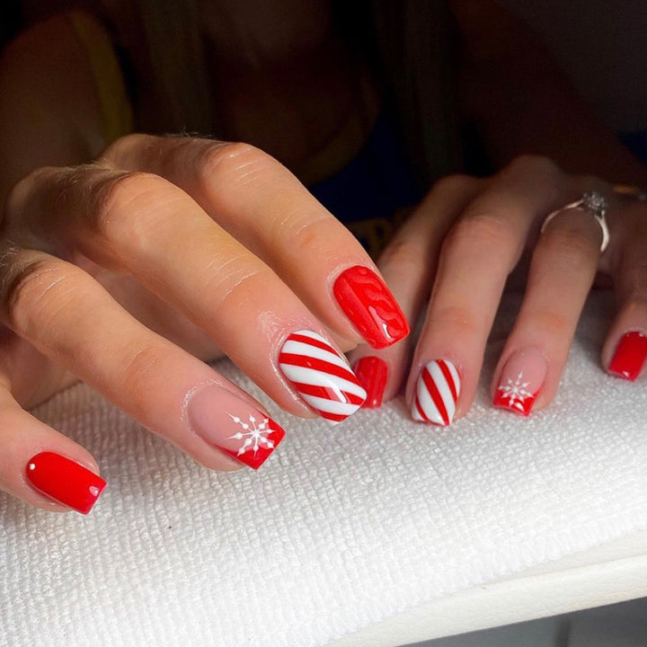 Elegant Stiletto Press-On Nail Set with Unique Design Kalsten