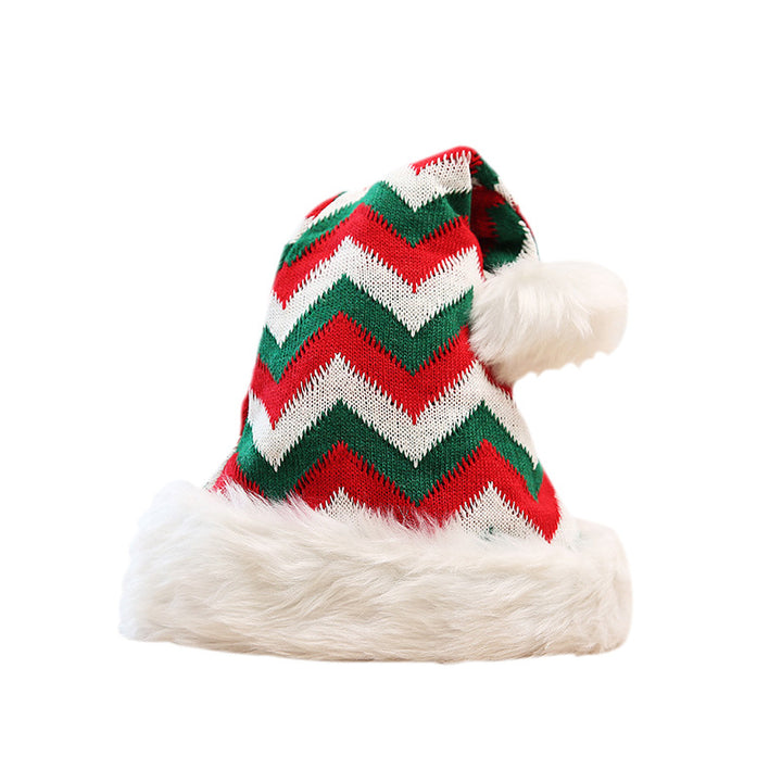 Festive Christmas hat with plush trim