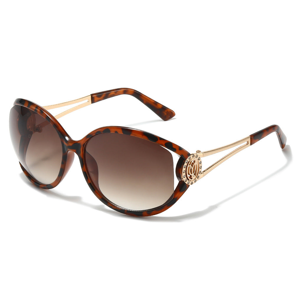 Designer Cat-Eye Sunglasses with Gold Accent Details Kalsten