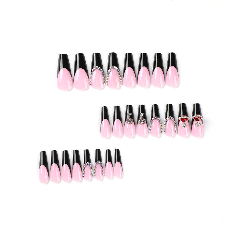 Artful Nail Extensions with Rhinestone and Planet Designs Kalsten