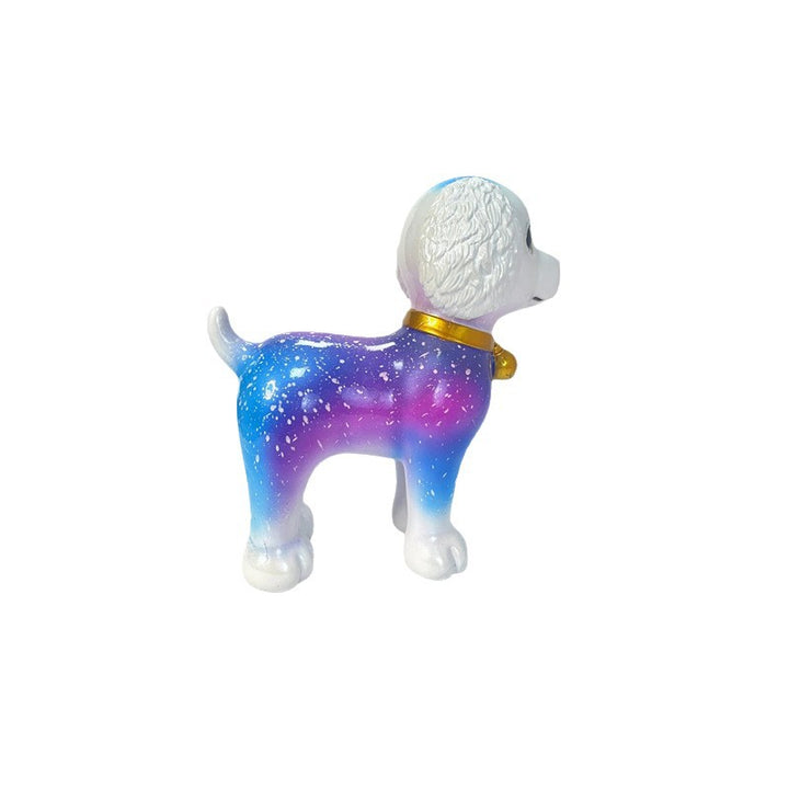 Artful dog sculpture with colorful design Kalsten