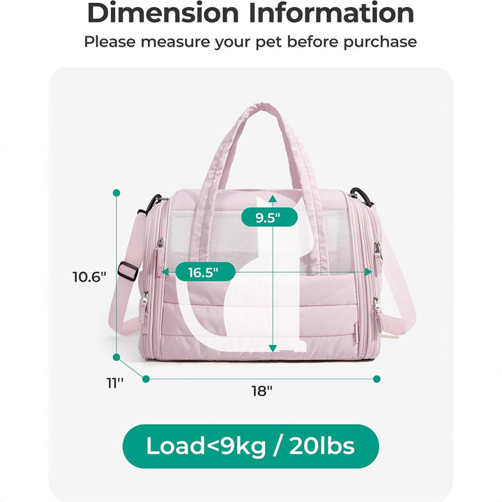 Pet Carrier Bag with Ventilation Mesh Kalsten