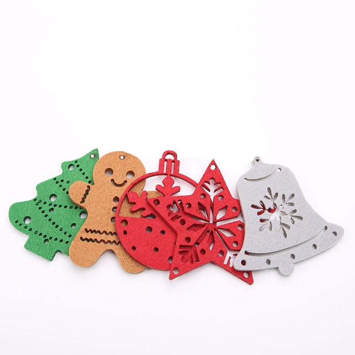 Decorative Christmas star pendant made of felt
