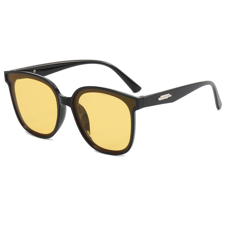 Ladies fashionable oversized sunglasses with combined frame Kalsten